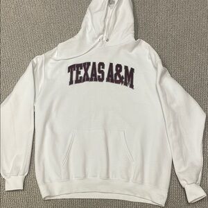 Texas A&M Champion White Hoodie, Size XL